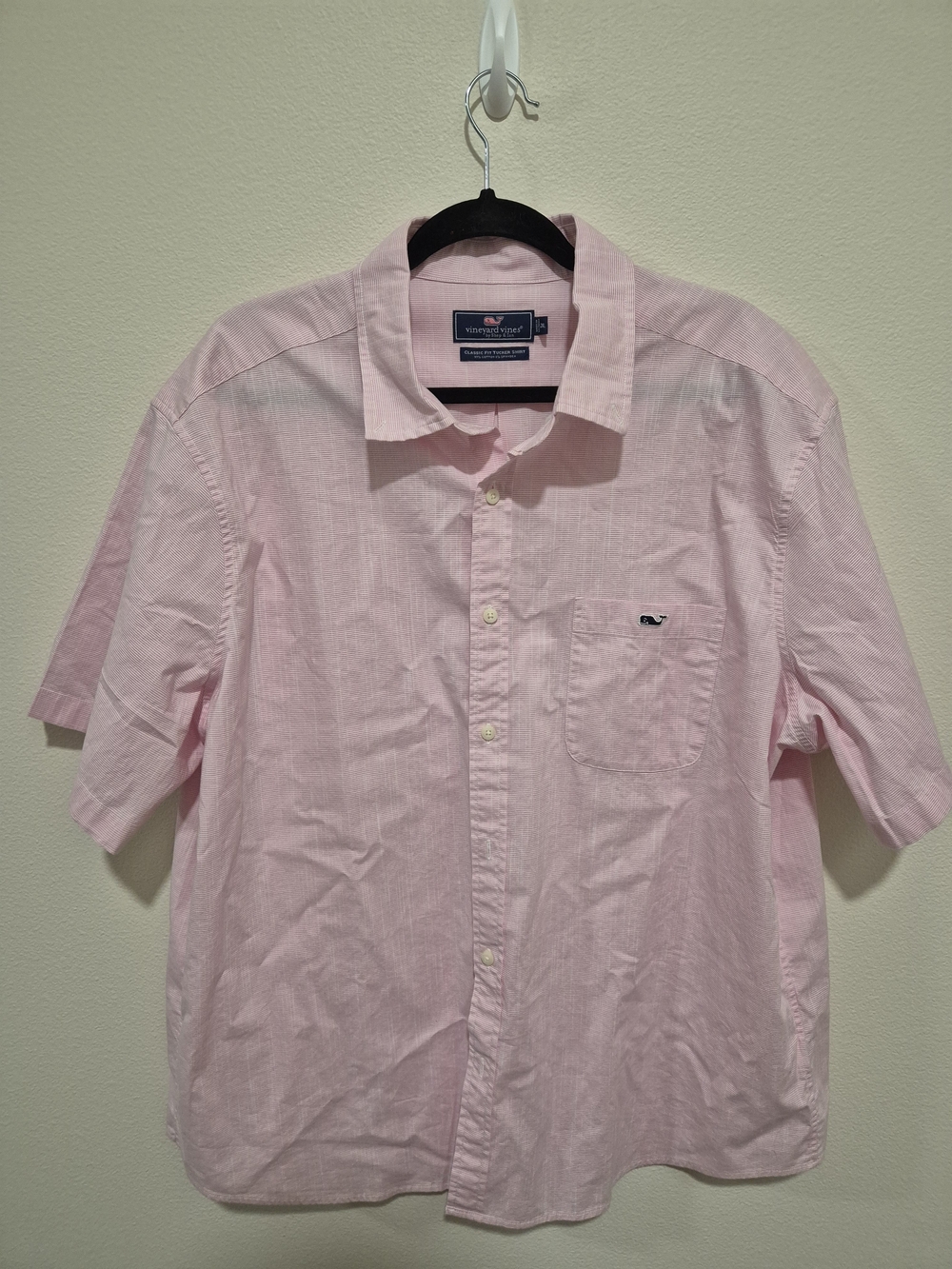 Vineyard Vines Men's Classic Short-Sleeve Button-Down Shirt - Pink